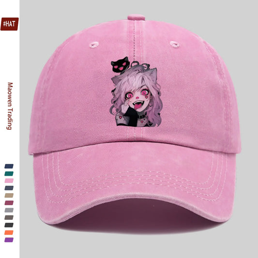 Anime Little Demon Cute Printed Pattern Baseball Cap