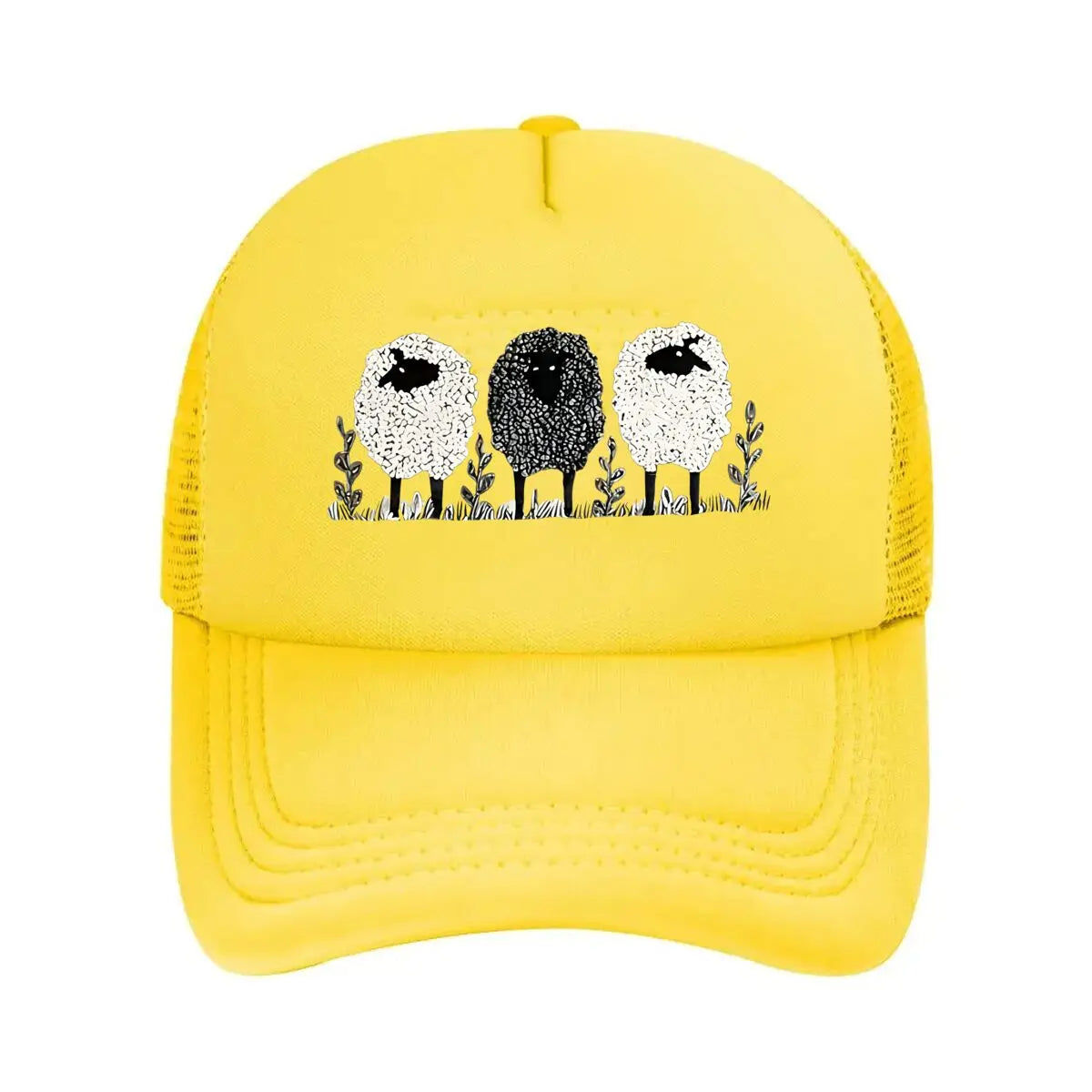 3 Lambs Print Baseball Cap