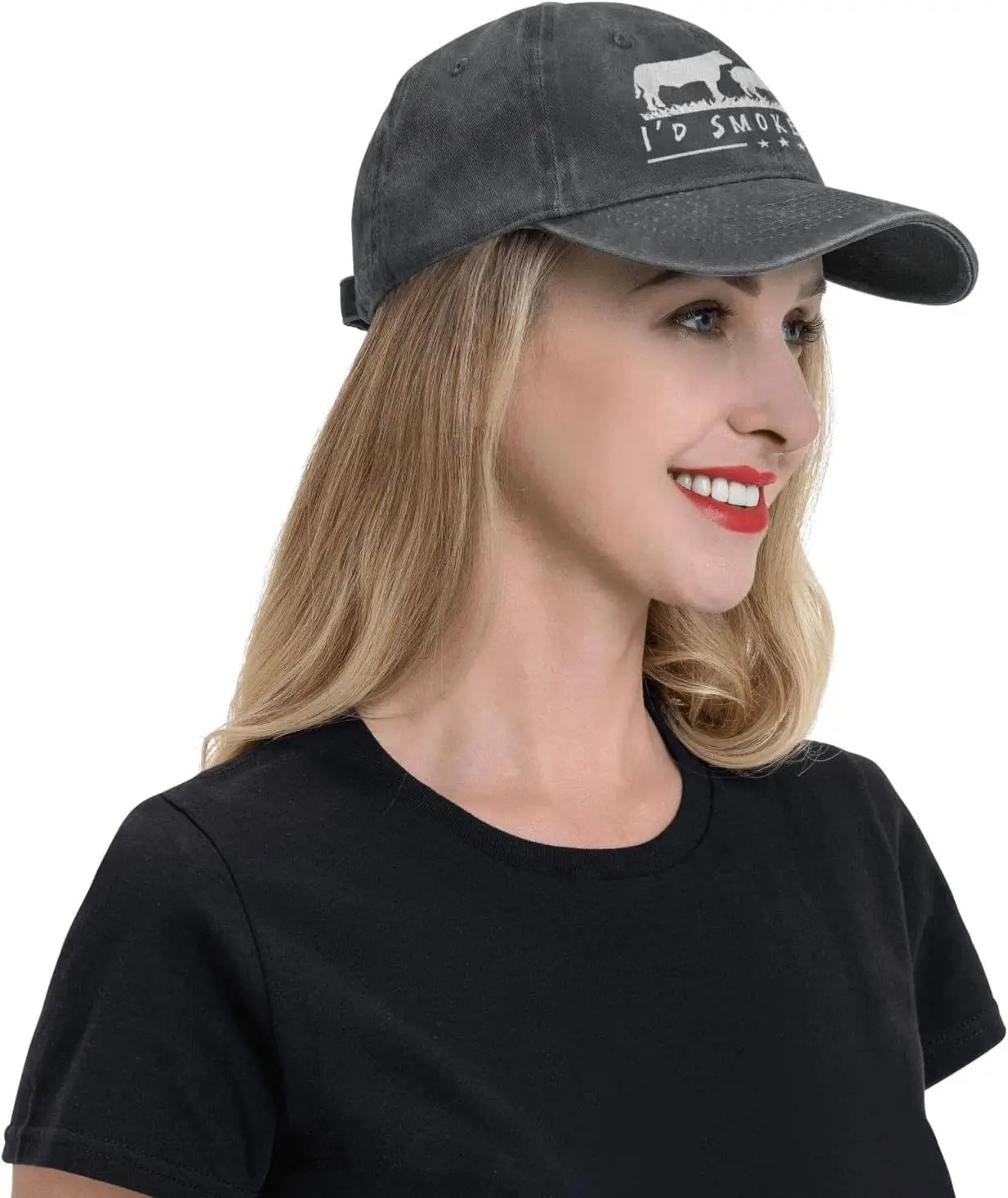 I'd Smoke That Patriot BBQ Barbeque Cook Chef Unisex Baseball Cap