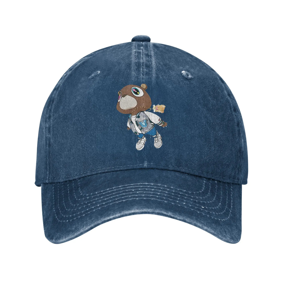 Graduation Bear Rapper Baseball Caps