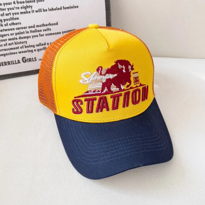 American Retro Baseball Cap Mesh Breathable UPF50+