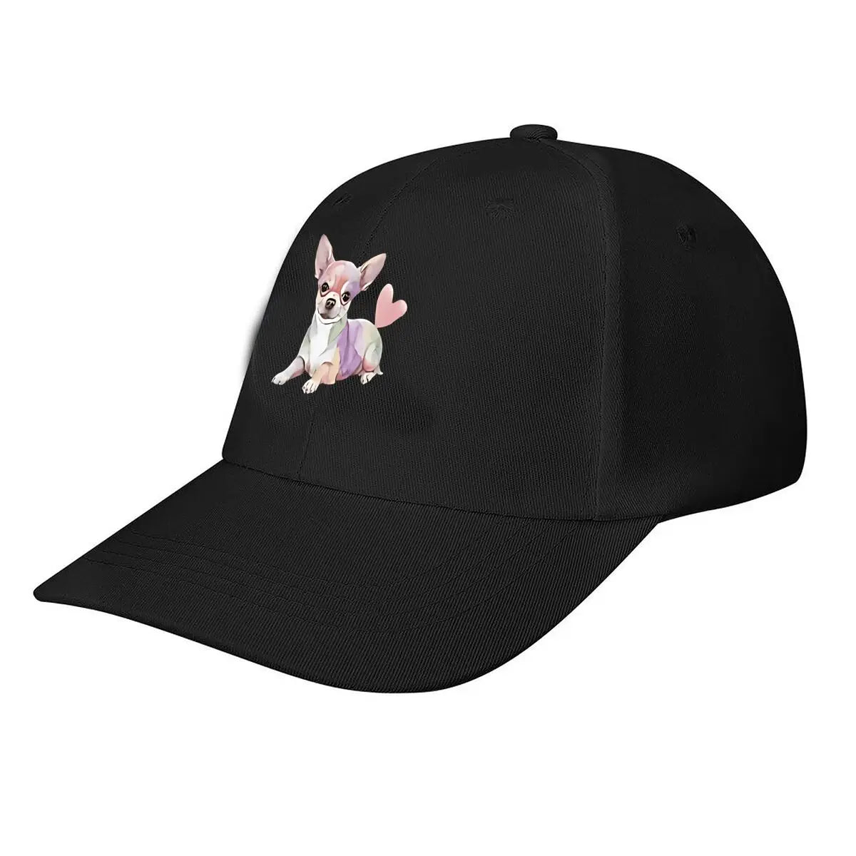 Colorful Chihuahua Heart Tail Baseball Cap