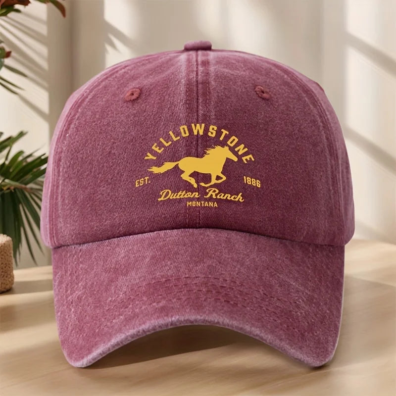 Yellowstone Horse Print Baseball Cap