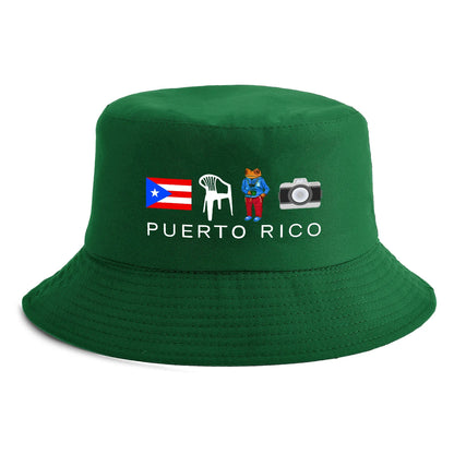 Reversible Puerto Rico Print Bucket Hat