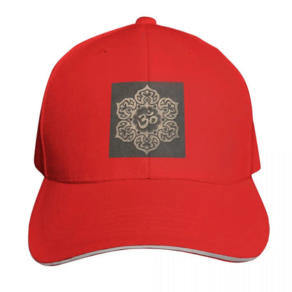 Om Yoga Lotus Flower Buddhist Lotus Meditation Cap Casual Baseball Caps