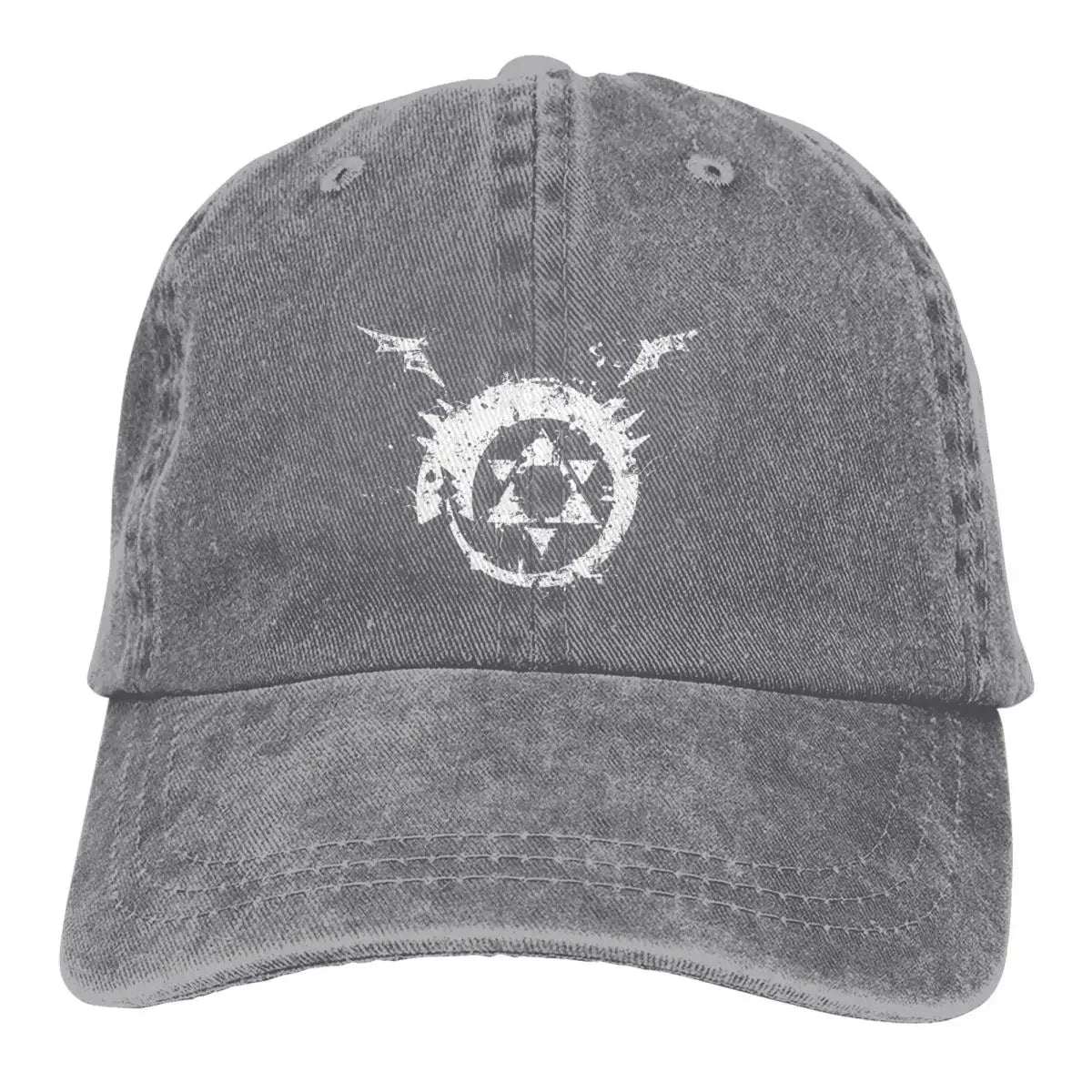 Fullmetal Alchemist Anime Multicolor Hat Peaked Men Women's Cowboy Cap Homunculus Ouroboros Baseball Caps