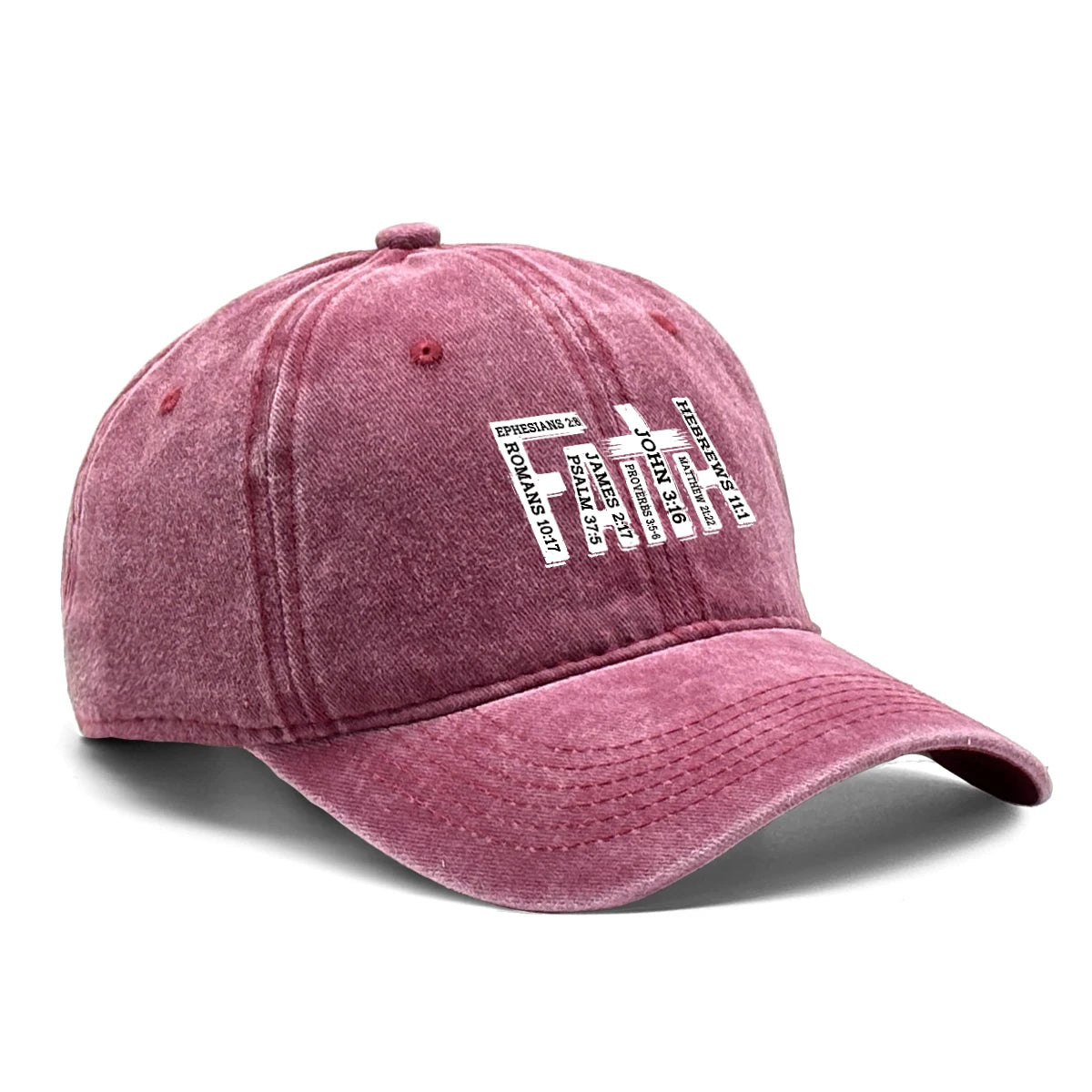 Baseball Cap Black White FAITH