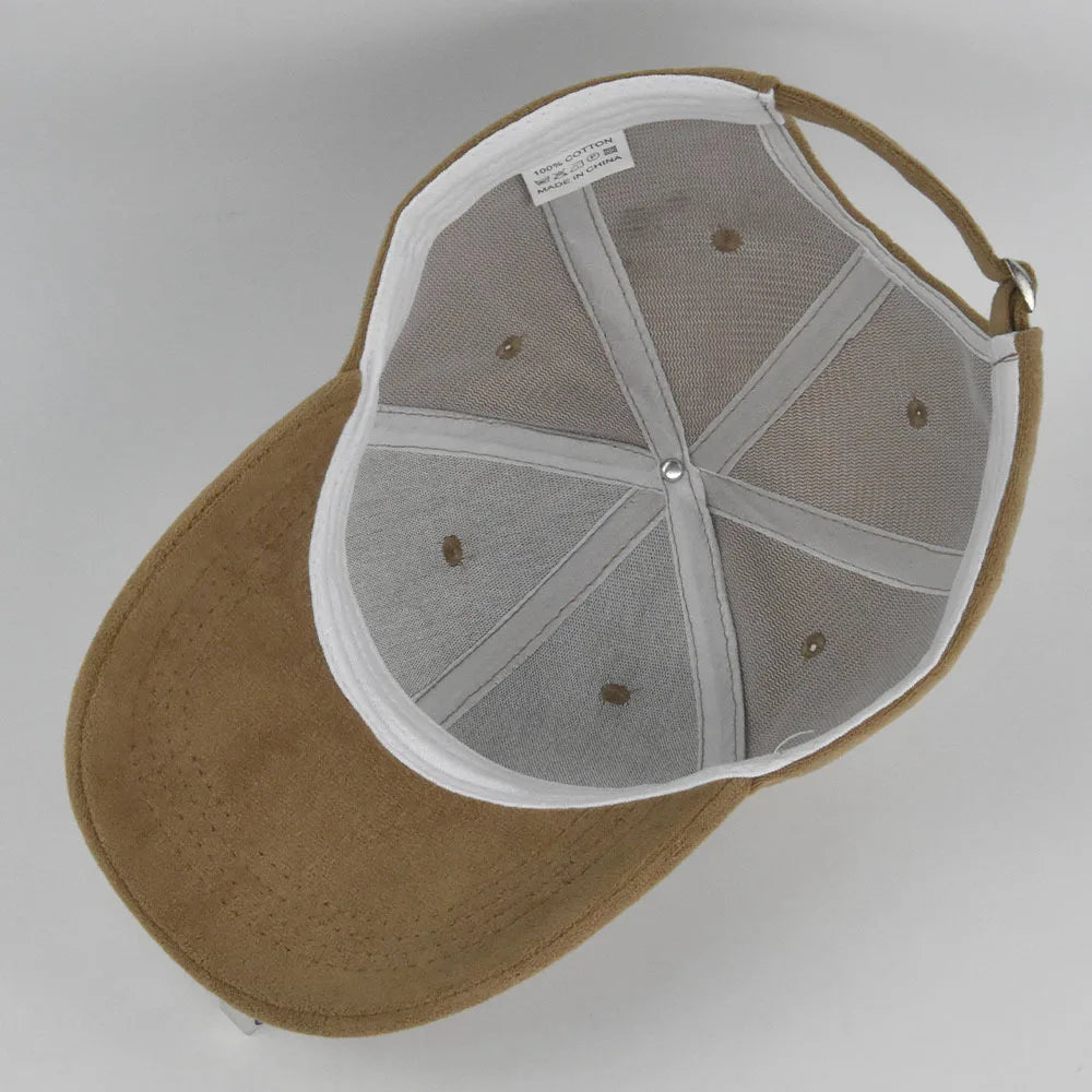 Fashion Unisex Suede Baseball Caps for Women Men