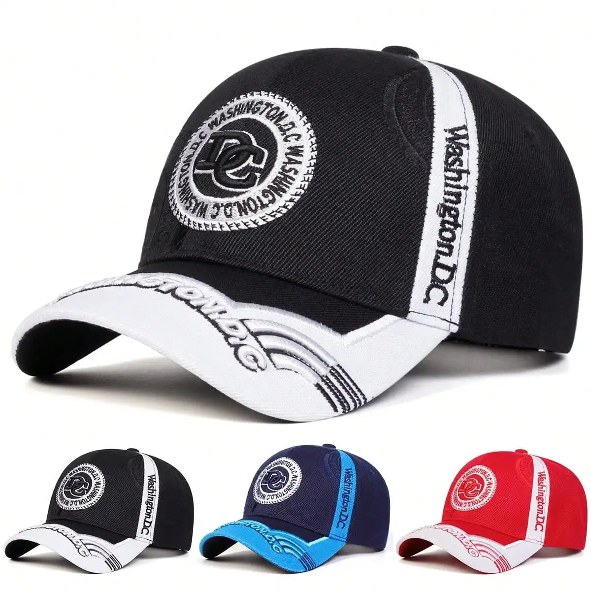 Unisex DC Letter Embroidery Baseball Caps