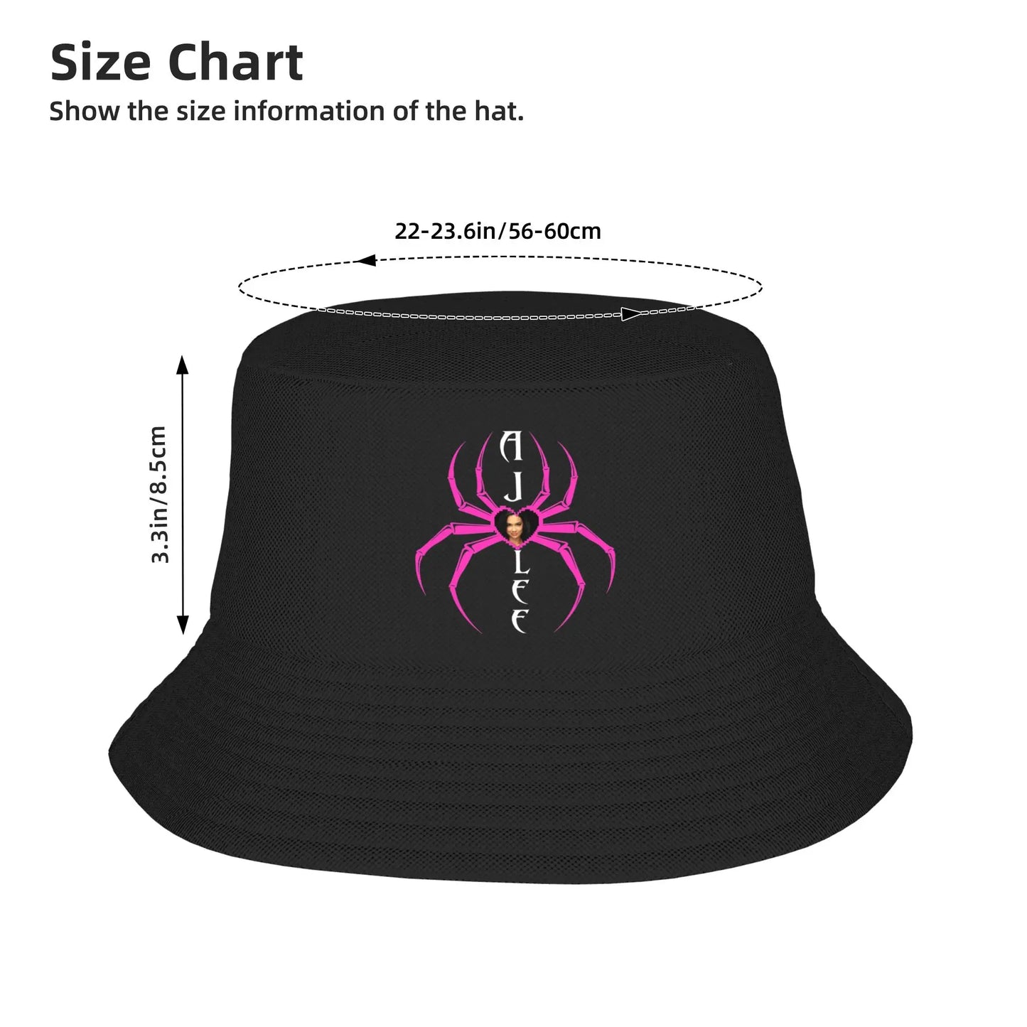 Aj Lee Spider Heart (2) Bucket Hat