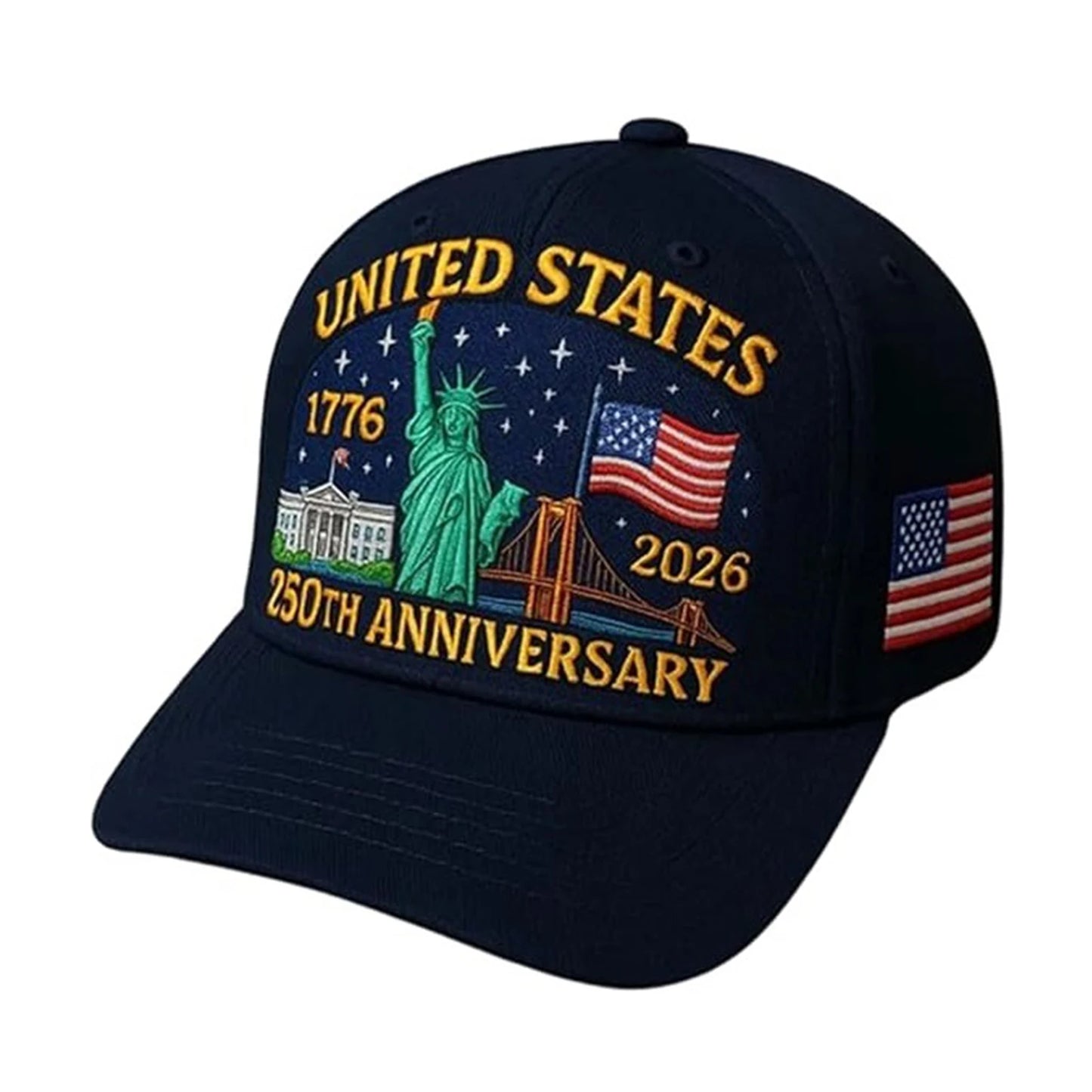US 250th Anniversary Cap Adjustable Patriotic Baseball Cap US 250th Anniversary For Men Women
