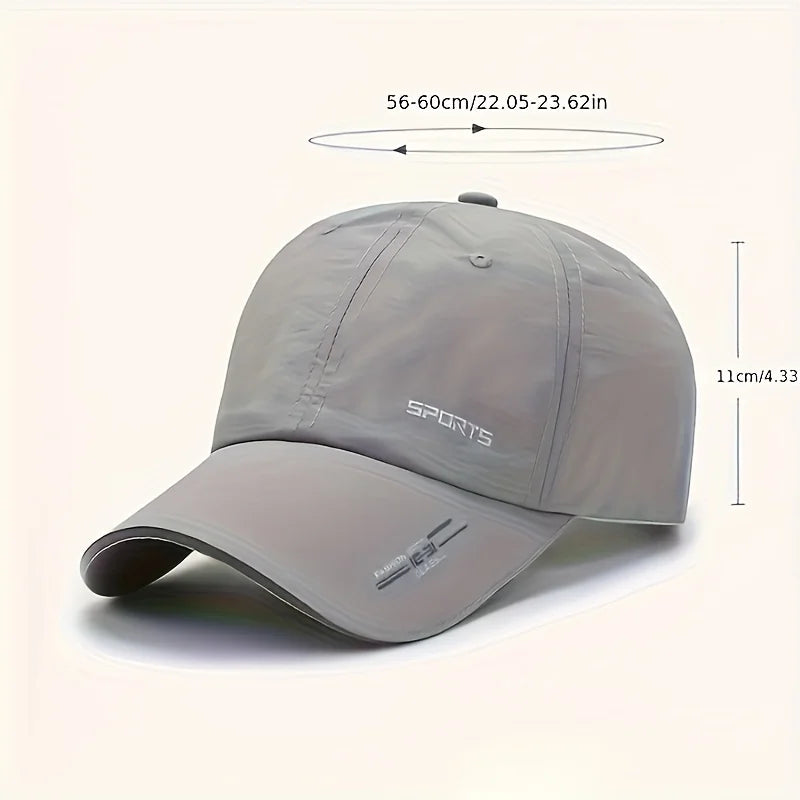 Quick Drying Solid Baseball Cap Sunscreen Breathable