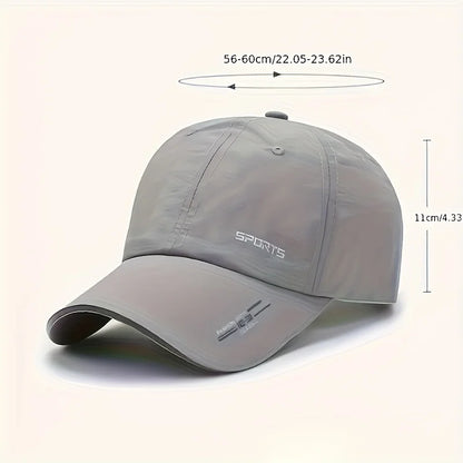 Quick Drying Solid Baseball Cap Sunscreen Breathable