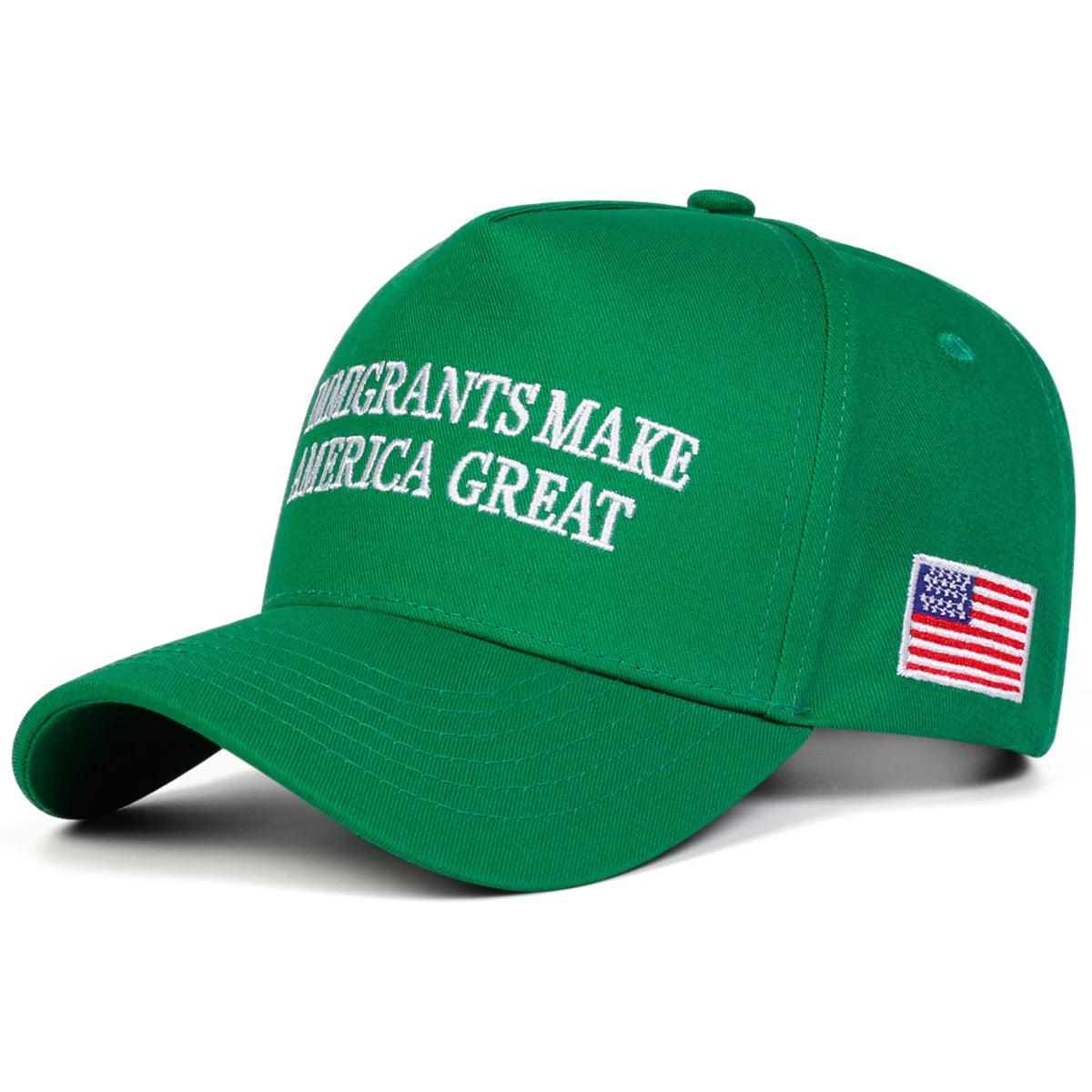 Unisex Immigrants Make Letter Embroidery Baseball Caps