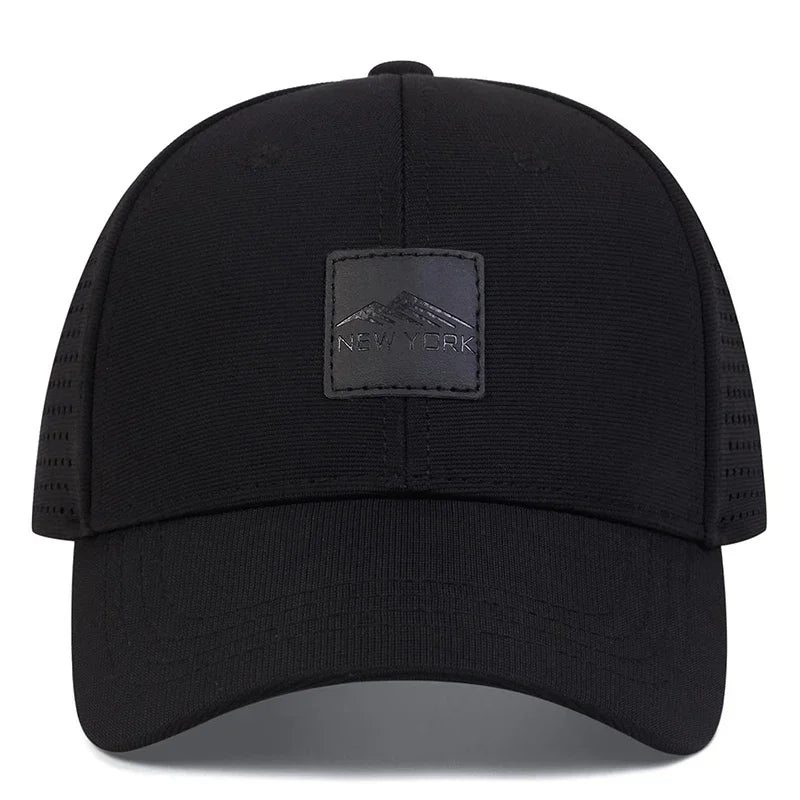 Unisex NEW YORK Label Laser Hollowed Out Baseball Caps