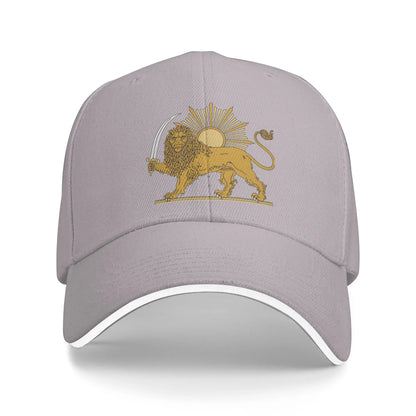 Lion and Sun Persian Emblem Make Iran Great Again Cap For Men Women