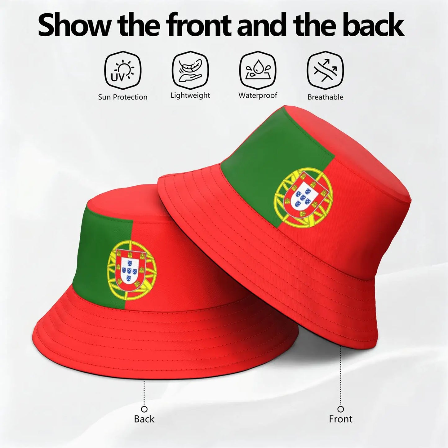 Portugal Free Custom Name Number Logo Bucket Cap