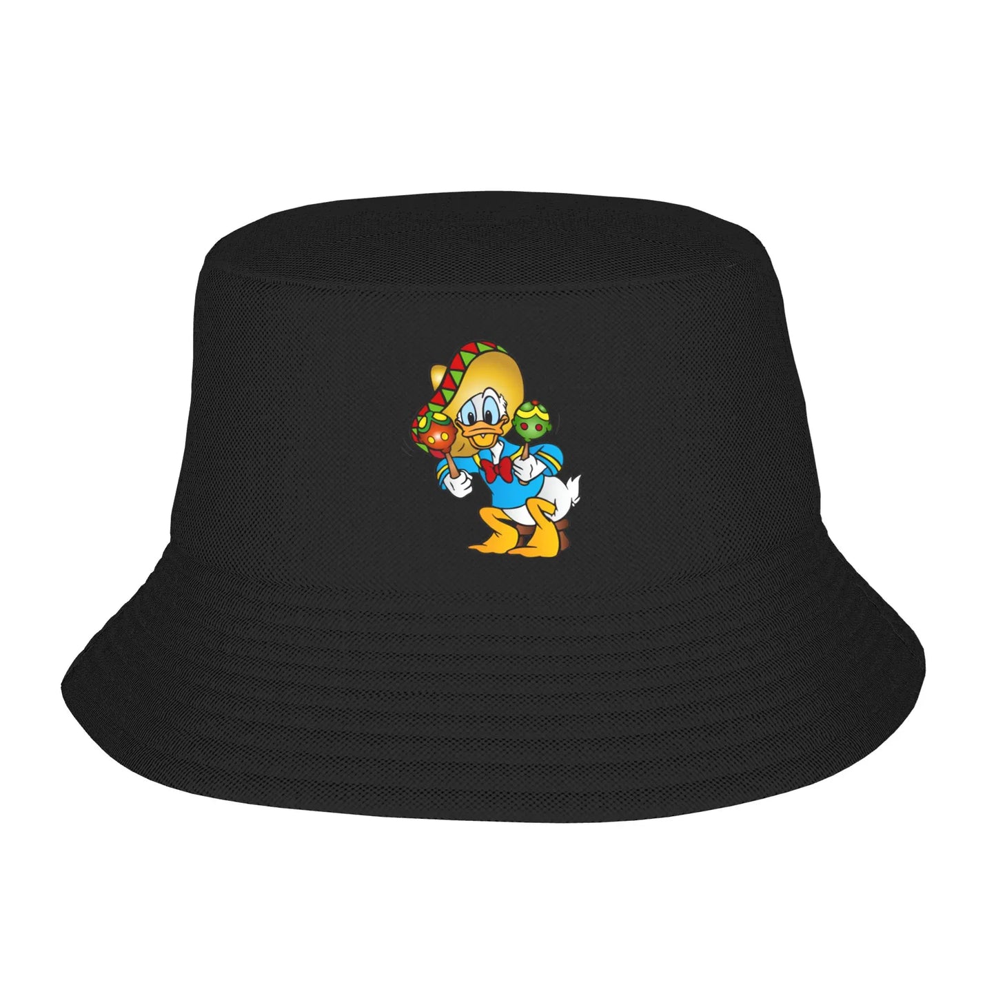 Unisex Bucket Hats Cartoon Donald Duck Vintage Beach Hatwear