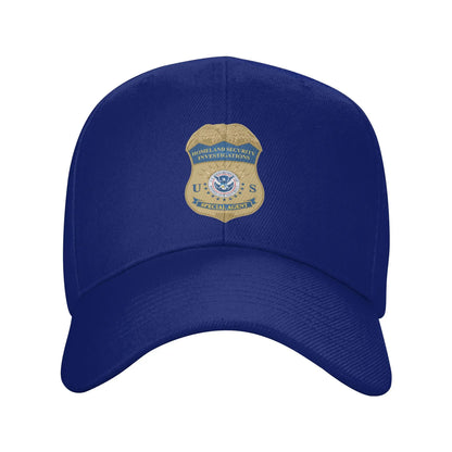 ICE Immigration Logo And Customs Enforcement Sun Baseball Cap For Men