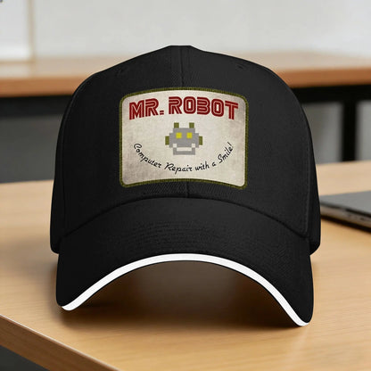 Mr. Robot Computer Repair Smile Baseball Cap