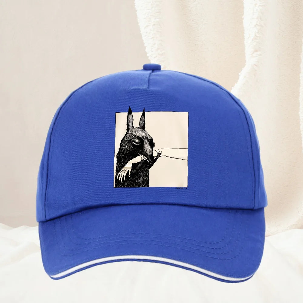 Funny Creature Bite Hand Baseball Cap
