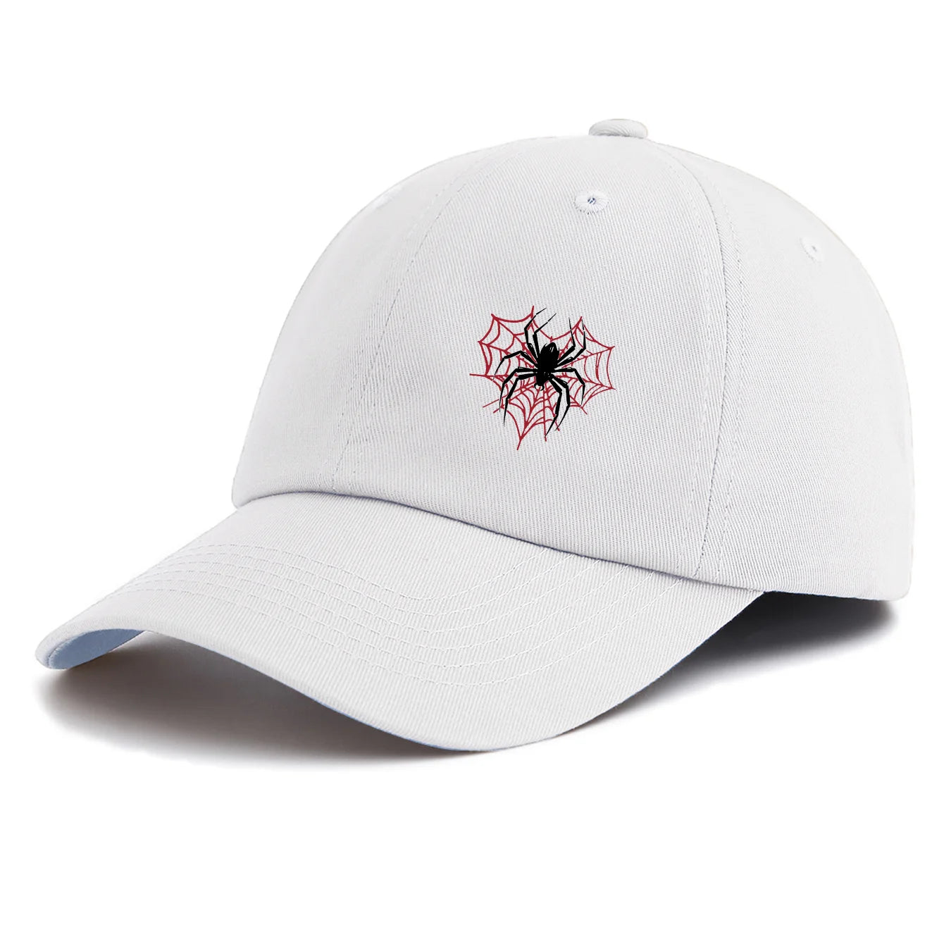 Spider Print Baseball Cap For Adults