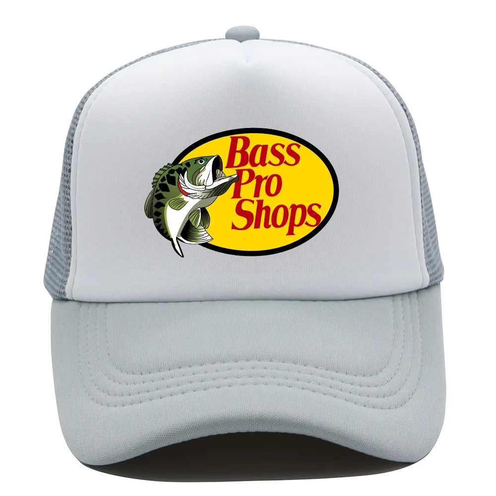 Funny Fish Print Mesh Baseball Cap