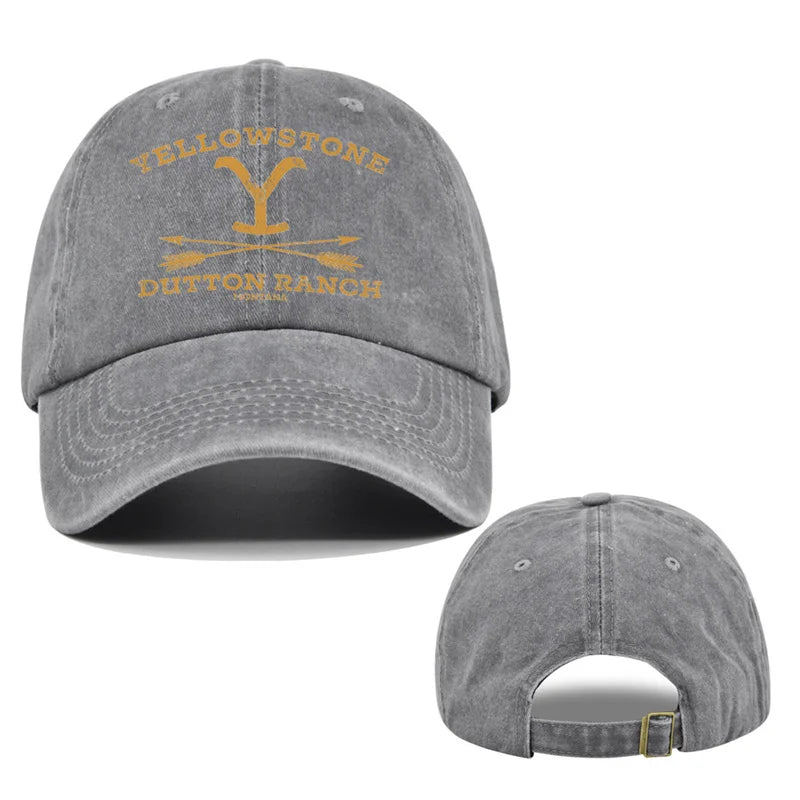1pc Outdoor Yellowstone Dutton Ranch Hat Cross Ponytail Baseball Cap