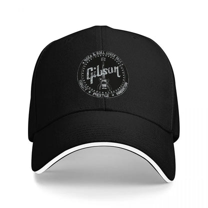 Gibson Logo Black Baseball Cap
