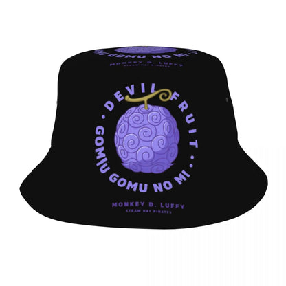 One Piece Straw Hat Luffy Skull Logo Bucket Hat