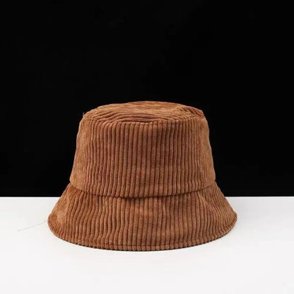 Casual Simple Fashion Outdoor Unisex Soft Sun Hats Corduroy Bucket Hat