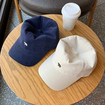 Fashion Baseball Cap For Women And Men Embroidery Polar Bear Hip Hop Snapback Caps