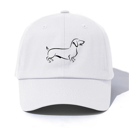 Dachshund Print Baseball Cap For Adults