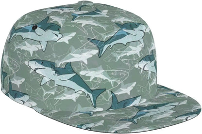 Funny Sharks Baseball Cap Outdoor Ocean Shark Snapback Baseball Hat For Men Women