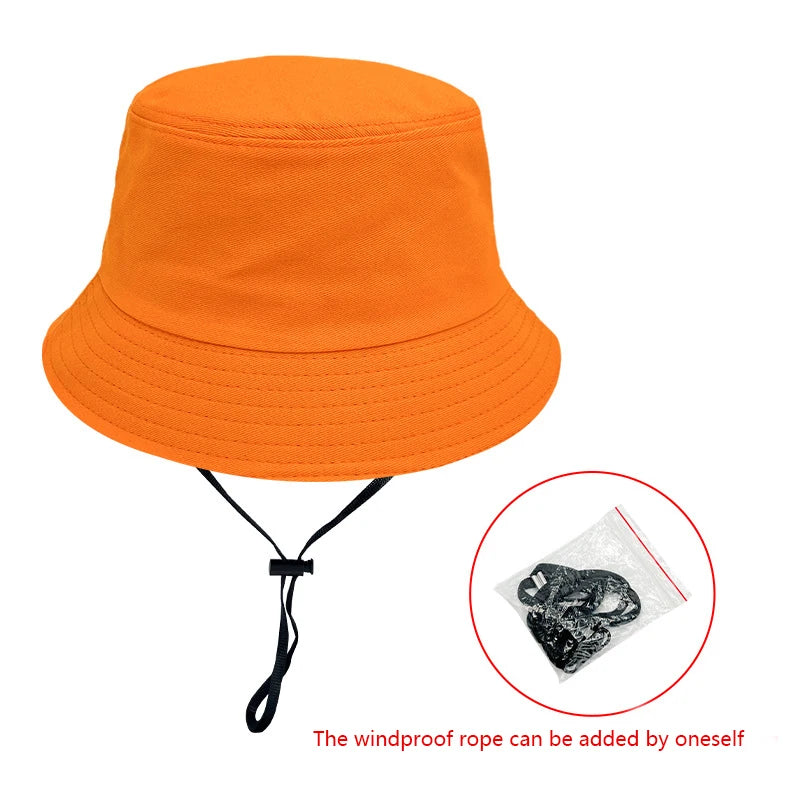 Circumference Fisherman's Hat Female Face Show Small Face Cover Bucket Hat