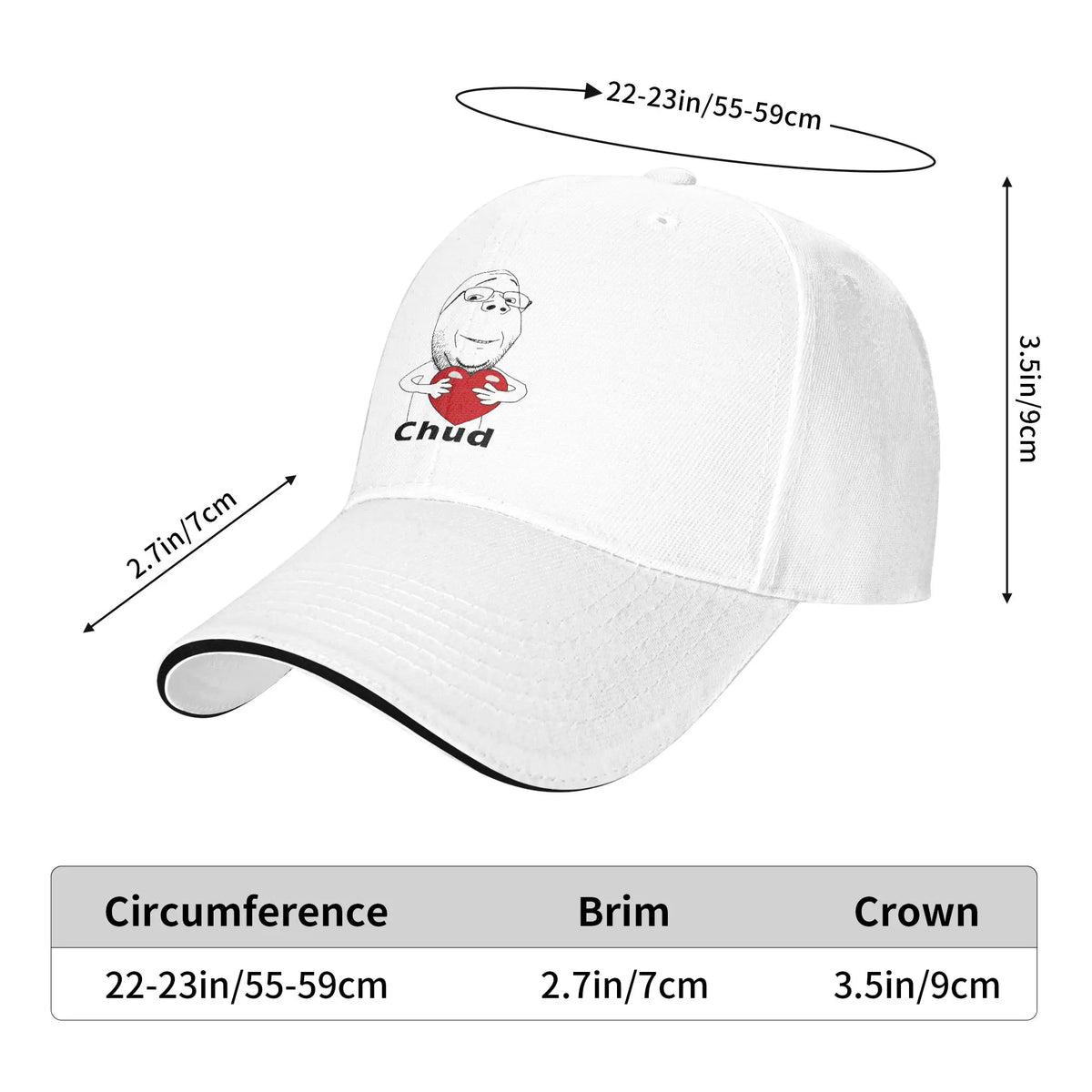 Chud Foid Funny Matching Soyjak Soy Wojak Soyboy Internet Meme Baseball Cap