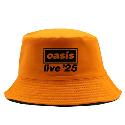 OASIS Black Solid Dots Bucket Hat Two Side Wear Unisex Men Women