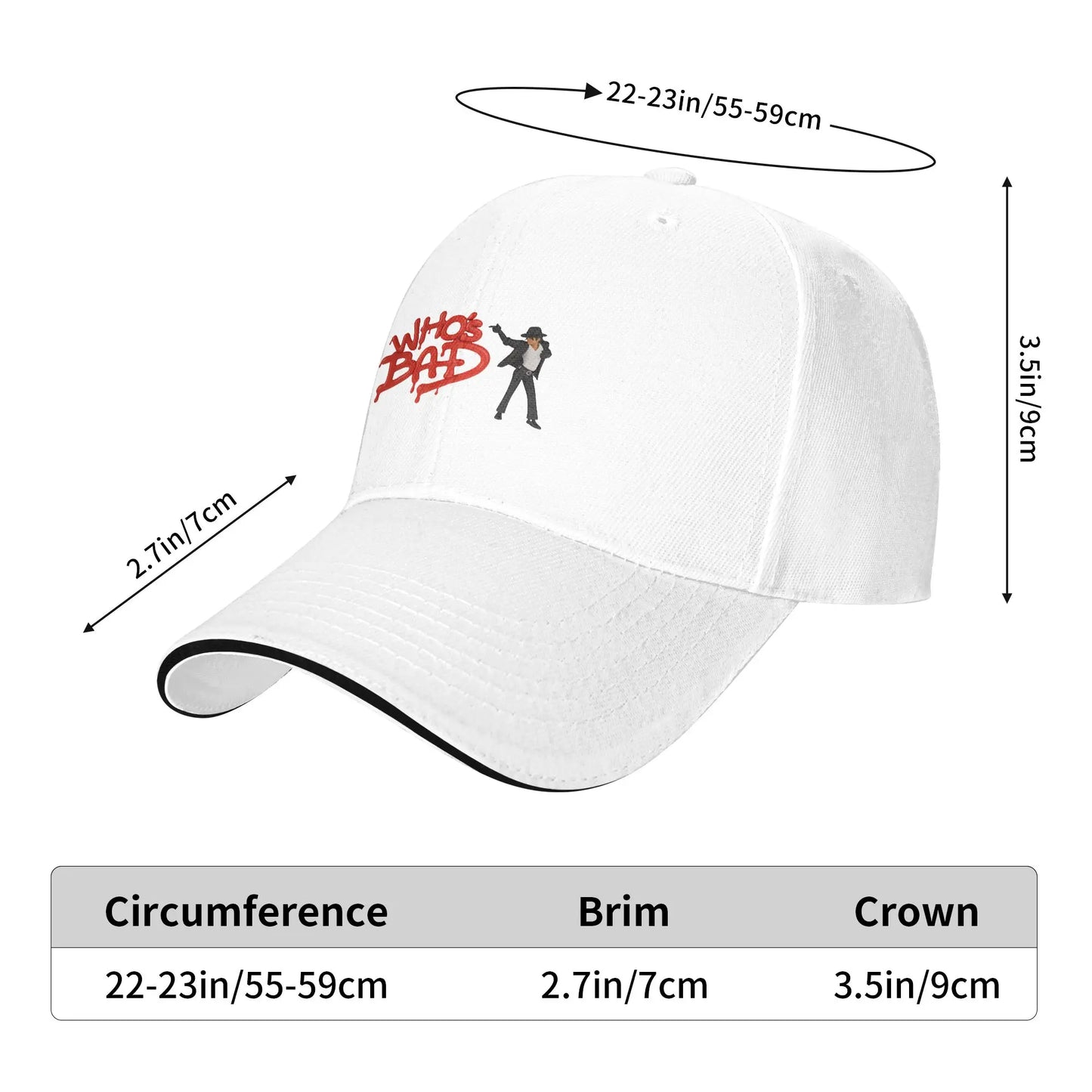 The King of Pop Michaels Jacksons Casual Baseball Cap