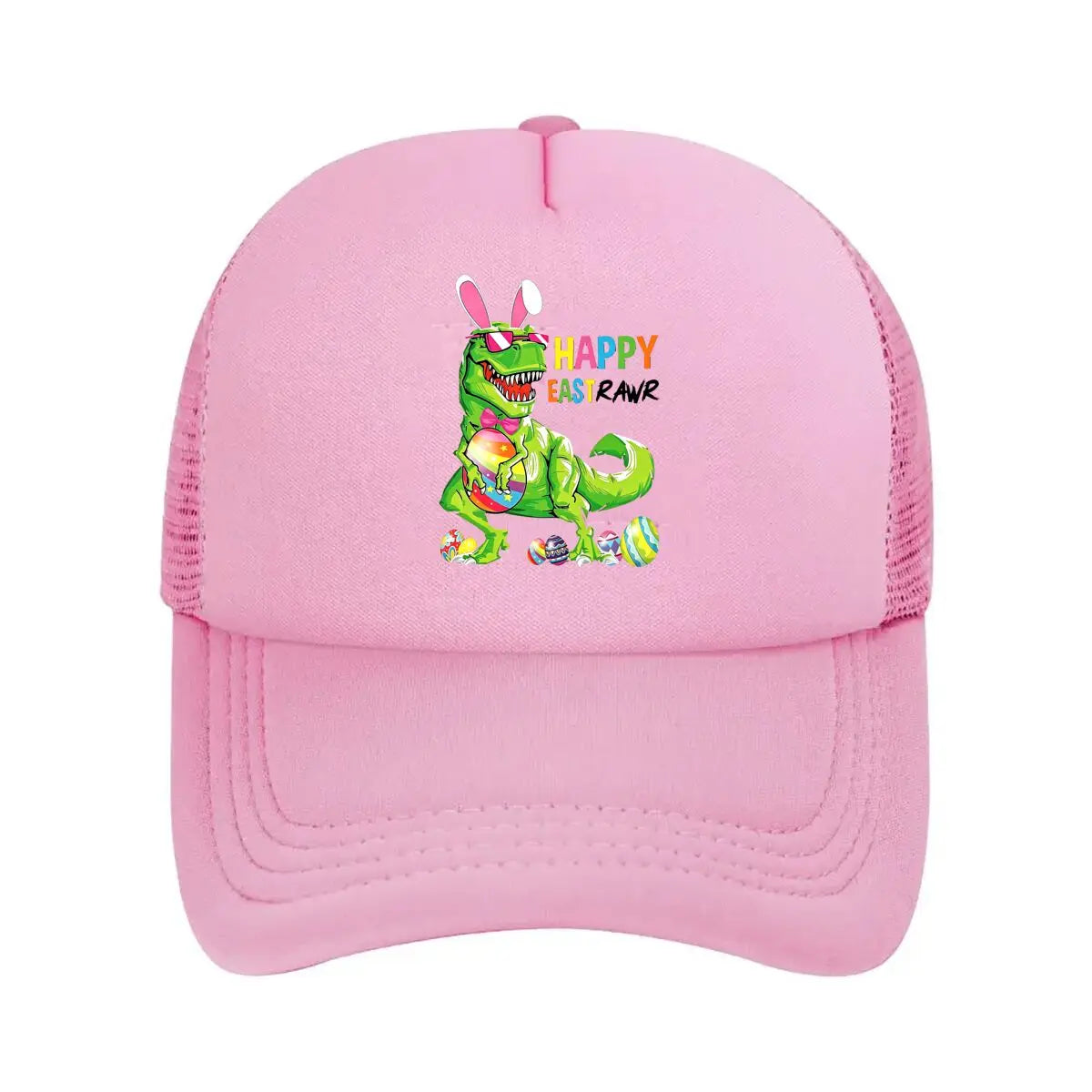 Easter Dinosaur Bunny 2026 Mesh Baseball Cap