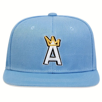 Unisex A letter crown Embroidery Hip-hop Hats