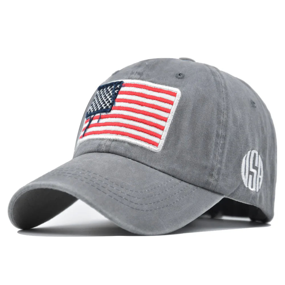 USA Flag Embroidered Baseball Cap Adjustable For Men And Women