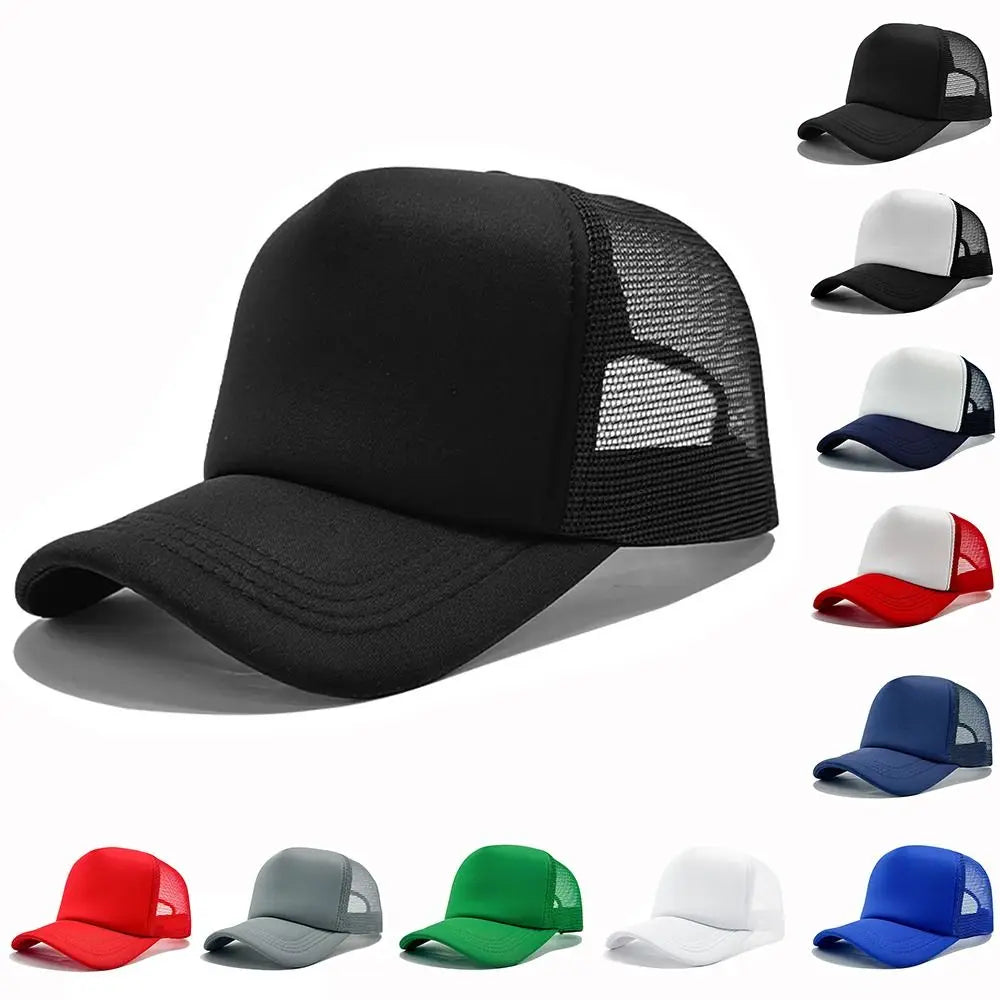 Fashion Adjustable Baseball Cap Mesh Breathable Snapback Hats