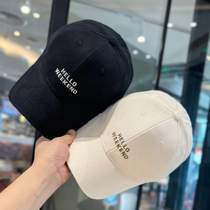 Spring Summer Adjustable Baseball Cap For Women Men