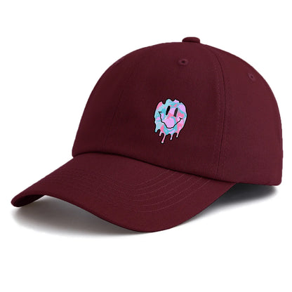 Smiling Face Print Baseball Cap For Adults