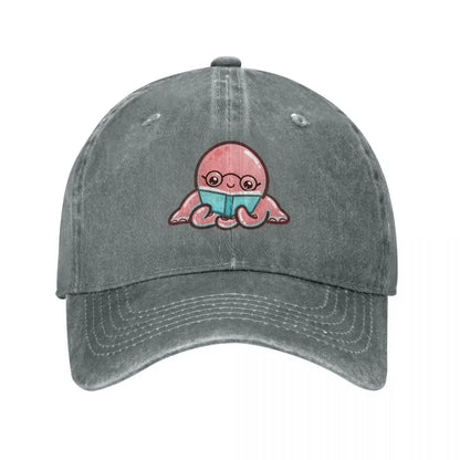 Reading Octopus Baseball Cap