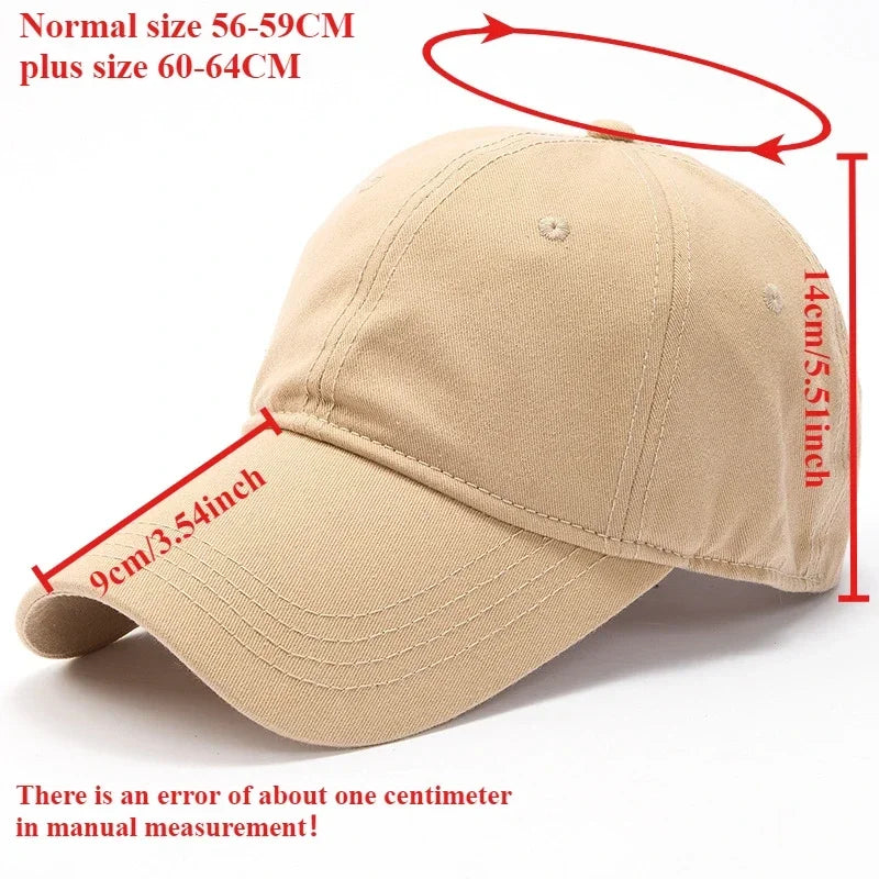 Baseball Caps For Men Solid Color Plus