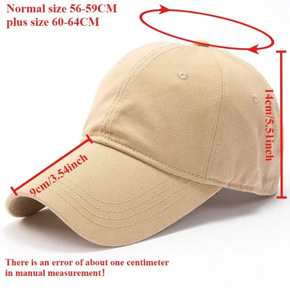 Baseball Caps For Men Solid Color Plus