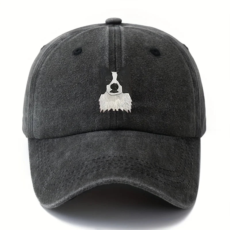 Printed Cute Border Collie Dog Baseball Cap