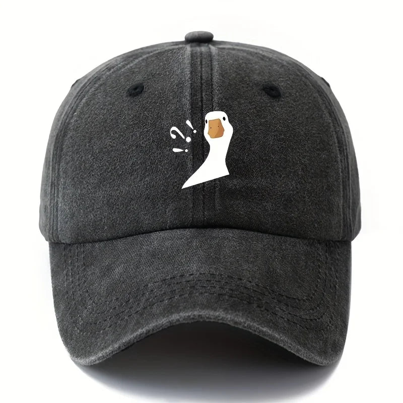 Cute Duck Pattern Printed Baseball Hat