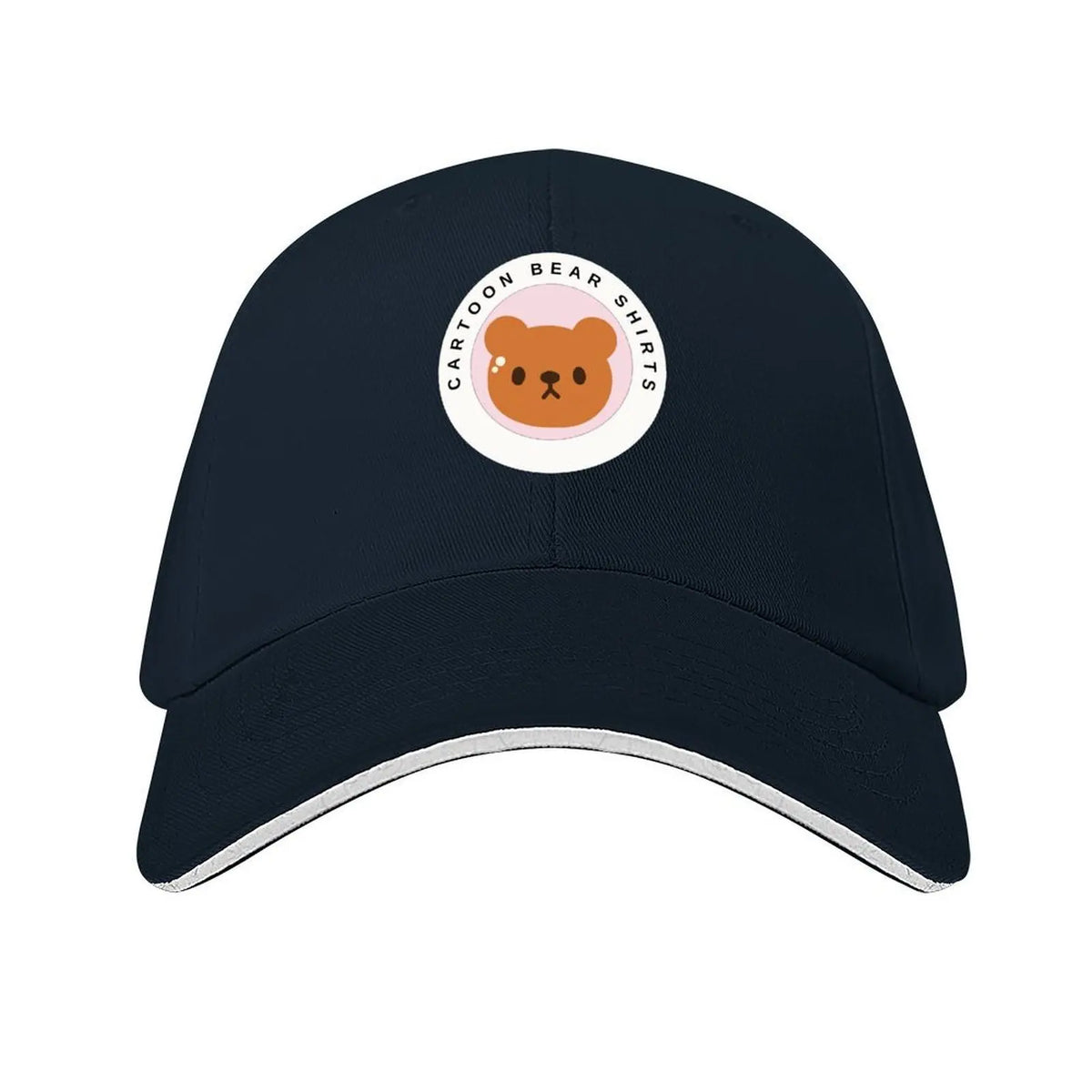 Cartoon Bear Logo Shirt Baseball Cap